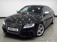 USED 2012 61 AUDI RS5 4.2 V8 FSI (444 BHP) RS5 S TRONIC QUATTRO 2DR + NAV + E/MEMORY/HEATED LEATHERS + CARBON INLAYS + DRIVE SELECT + CRUISE + MULTIMEDIA + R/CAMERA + F-R PARK ASSIST + XENON / LED + PRIVACY + 19