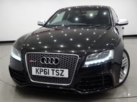 USED 2012 61 AUDI RS5 4.2 V8 FSI (444 BHP) RS5 S TRONIC QUATTRO 2DR + NAV + E/MEMORY/HEATED LEATHERS + CARBON INLAYS + DRIVE SELECT + CRUISE + MULTIMEDIA + R/CAMERA + F-R PARK ASSIST + XENON / LED + PRIVACY + 19