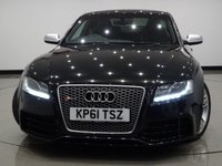 USED 2012 61 AUDI RS5 4.2 V8 FSI (444 BHP) RS5 S TRONIC QUATTRO 2DR + NAV + E/MEMORY/HEATED LEATHERS + CARBON INLAYS + DRIVE SELECT + CRUISE + MULTIMEDIA + R/CAMERA + F-R PARK ASSIST + XENON / LED + PRIVACY + 19