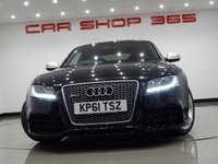 USED 2012 61 AUDI RS5 4.2 V8 FSI (444 BHP) RS5 S TRONIC QUATTRO 2DR + NAV + E/MEMORY/HEATED LEATHERS + CARBON INLAYS + DRIVE SELECT + CRUISE + MULTIMEDIA + R/CAMERA + F-R PARK ASSIST + XENON / LED + PRIVACY + 19