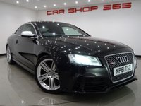 USED 2012 61 AUDI RS5 4.2 V8 FSI (444 BHP) RS5 S TRONIC QUATTRO 2DR + NAV + E/MEMORY/HEATED LEATHERS + CARBON INLAYS + DRIVE SELECT + CRUISE + MULTIMEDIA + R/CAMERA + F-R PARK ASSIST + XENON / LED + PRIVACY + 19
