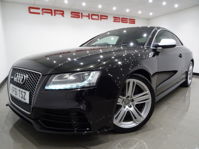 2012 61 Audi Rs5 4.2 V8 FSI (444 BHP) RS5 S TRONIC QUATTRO 2DR + NAV + E/MEMORY/HEATED LEATHERS + CARBON INLAYS + DRIVE SELECT + CRUISE + MULTIMEDIA + R/CAMERA + F-R PARK ASSIST + XENON / LED + PRIVACY + 19