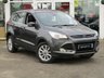 USED 2016 16 FORD KUGA 2.0 TITANIUM TDCI 5d 177 BHP Finished in MAGNETIC GREY METALLIC with contrasting part LEATHER TRIM. This Kuga is a great choice if you like driving. It's one of the most enjoyable, practical and fun family SUV's around. Features include Sat Nav, DAB, Auto Parking, Rear View Camera, B/Tooth and much more. Ford Dealer serviced at 12800 miles, 25726 miles, 39111 miles, 52014 miles, 64998 miles, 73630 miles, 80701 miles, 84333 miles and at 89390 miles on 30/11/2021.