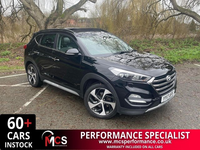 2017 17 HYUNDAI TUCSON 1.7 CRDI PREMIUM SE BLUE DRIVE 5d 139 BHP 2022 FRONT DISCS AND PADS AND REAR PADS, 2020 HYUNDAI SERVICE, 2019 KWIKFIT SERVICE - Parking sensors front and back & Heated Steering Wheel