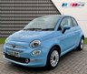 USED 2017 59 FIAT 500 1.2 LOUNGE 3d 69 BHP STUNNING BRIGHT BLUE PAINTWORK!!!!!