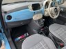 USED 2017 59 FIAT 500 1.2 LOUNGE 3d 69 BHP STUNNING BRIGHT BLUE PAINTWORK!!!!!