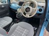 USED 2017 59 FIAT 500 1.2 LOUNGE 3d 69 BHP STUNNING BRIGHT BLUE PAINTWORK!!!!!