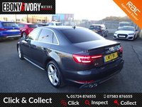USED 2017 17 AUDI A4 2.0 TDI S LINE 4d 188 BHP FULLY SERVICED+1 YEAR MOT+BREAKDOWN COVER