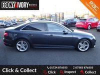 USED 2017 17 AUDI A4 2.0 TDI S LINE 4d 188 BHP FULLY SERVICED+1 YEAR MOT+BREAKDOWN COVER