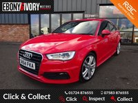 USED 2014 64 AUDI A3 2.0 TDI S LINE 5d 148 BHP FULL AUDI SERVICE HISTORY + 1 YEAR MOT AND BREAKDOWN COVER