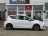 USED 2018 67 FORD FIESTA 1.0 ST-LINE 5d 138 BHP Finished in Frozen White with contrasting GREY Sports Cloth interior trim. This Fiesta is a small family 5 door car that you can really enjoy driving. Economical and cheap to run, stylish to look at and some great features. Specification includes, Sat Nav, B/Tooth, DAB Radio, Rear Park Sensors, Cruise control, Alloys, Air Con and much more, makes this a must for the first time driver or small family. Dealer Serviced at 11831 miles, 22096 miles, 35053 miles and at 49037 miles on 11/01/2022.