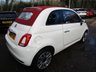 USED 2019 69 FIAT 500C 1.2 CONVERTIBLE STAR 2d 69 BHP Just Serviced, One Previous Owner, MOT until October 2022, Convertible, Great fuel economy!