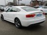 USED 2012 12 AUDI A5 2.0 TDI QUATTRO S LINE S/S 5d 175 BHP Finished in IBIS WHITE with EBONY LEATHER/ALCANTARA SPORTS TRIM. This A5 is stylish, looks great and feels very well built. It has a plush interior with extra safety with quattro 4x4. Features include, Leather/Alcantara Sports trim, B/Tooth, Rear Park Sensors and much more. Dealer stamped serviced at 18935 miles, 37953 miles, 56825 miles, 74841 miles, 89415 miles and at 99643 miles Cam Belt and Water Pump replaced. Also serviced at 101215 miles, 109099 miles and at 112193 miles.