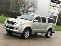 USED 2011 61 TOYOTA HI-LUX 3.0 INVINCIBLE 4X4 D-4D DCB 169 BHP SAT NAV + CANOPY   ** NO VAT ***