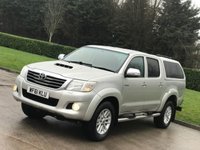 USED 2011 61 TOYOTA HI-LUX 3.0 INVINCIBLE 4X4 D-4D DCB 169 BHP SAT NAV + CANOPY   ** NO VAT ***