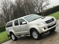 USED 2011 61 TOYOTA HI-LUX 3.0 INVINCIBLE 4X4 D-4D DCB 169 BHP SAT NAV + CANOPY   ** NO VAT ***