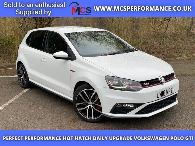 2016 16 VOLKSWAGEN POLO 1.8 GTI 5d 189 BHP Car Net App-Connect & Pure White Paint