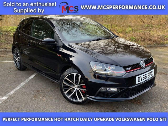 2016 66 VOLKSWAGEN POLO 1.8 GTI 3d 189 BHP Car Net App-Connect & Deep black pearl