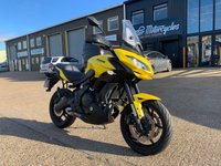 USED 2015 65 KAWASAKI VERSYS 650 FFF, ABS WITH KAWASAKI OE PANNIERS