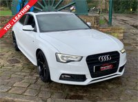 USED 2014 64 AUDI A5 2.0 TDI QUATTRO BLACK EDITION S/S 2d 174 BHP 64 AUDI A5 2.0 TDi QUATTRO 177bhp 'BLACK EDITION' COUPE - AUTOMATIC PADDLE SHIFT - PANORAMIC GLASS ROOF - 19 INCH UPGRADE ALLOYS - FULL BLACK LEATHER INTERIOR - SATELLITE NAVIGATION -  BANG&OLUFSEN UPGRADE SOUND SYSTEM