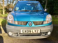 USED 2009 09 RENAULT KANGOO 1.6 AUTHENTIQUE 16V 5d AUTO 94 BHP x12 SERVICE STAMPS//ONLY 32,500 MILES// HAND CONTROLS FOR BRAKE AND ACCELERATOR (REMOVABLE)
