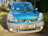 USED 2009 09 RENAULT KANGOO 1.6 AUTHENTIQUE 16V 5d AUTO 94 BHP x12 SERVICE STAMPS//ONLY 32,500 MILES// HAND CONTROLS FOR BRAKE AND ACCELERATOR (REMOVABLE)