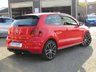 USED 2017 17 VOLKSWAGEN POLO 1.8 GTI 3d 189 BHP Finished in FLASH RED with contrasting RETRO CHECKED SPORTS trim. This Polo is quick and great fun to drive. The Polo is one of the best selling and popular small cars around. It is very comfortable and practical, with a distinct upmarket feel to it. Features include SAT NAV, PARKING SENSORS, Cruise control, 17" Alloys, DAB, 2 Keys, B/Tooth, Daytime Run Lights and much more. Dealer Serviced at 9013 miles, 21948 miles, 33916 miles and on arrival at 51615 miles. 12 Months MOT.