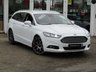 USED 2017 17 FORD MONDEO 2.0 TITANIUM TDCI 5d 148 BHP Finished in FROZEN WHITE with contrasting FULL EBONY LEATHER HEATED Trim. This popular New Shape spacious family estate comes with improved quality and efficiency. Great to drive and economical to run. Features include 19" Alloys, SAT NAV, Full Heated Leather, Parking Sensors, DAB Radio, Auto Parking, Heated Front Screen, Cruise and much more. Dealer serviced at 10612 miles, 27687 miles, 33318 miles and on arrival at 51639 miles.