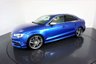 USED 2015 65 AUDI S3 2.0 S3 QUATTRO NAV 4d AUTO-2 OWNER CAR-FRONT AND REAR PARKING SENSORS-CRUISE CONTROL-BLUETOOTH-COMFORT PACKAGE-PRIVACY GLASS-DAB RADIO-XENON PLUS HEADLIGHTS-MATT BRUSHED ALUMINIUM INLAYS-HEATED BLACK NAPPA LEATHER WITH SILVER CONTRAST STITCHING-19