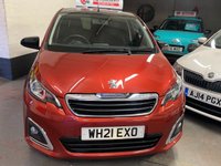 USED 2021 21 PEUGEOT 108 1.0 ALLURE 5d 72 BHP Reversing Camera