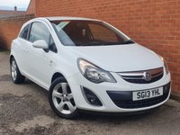 USED 2013 13 VAUXHALL CORSA 1.2 SXI 3d 83 BHP VERY LOW MILES - FULL MOT - RAC WARRANTY - MORE IN STOCK