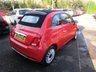 USED 2016 16 FIAT 500C 1.2 CONVERTIBLE LOUNGE 3d 69 BHP NEW SHAPE Fiat Main Dealer Service History + Just Serviced, Two Previous Owners, NEW MOT, Convertible, Great fuel economy! Only &pound;20 Road Tax!