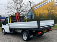 USED 2014 63 FORD TRANSIT 350 TDCi 100 DROPSIDE [ HYDRAULIC CRANE / HIAB ] HD DRW 