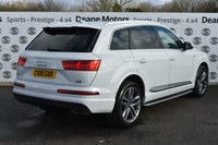 USED 2018 18 AUDI Q7 3.0 TDI QUATTRO S LINE 5d 269 BHP PANROOF/TECH PK TRAILER PK/21IN ALLOYS/TECH PK