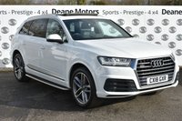 USED 2018 18 AUDI Q7 3.0 TDI QUATTRO S LINE 5d 269 BHP PANROOF/TECH PK TRAILER PK/21IN ALLOYS/TECH PK