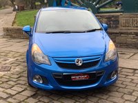 USED 2012 61 VAUXHALL CORSA 1.6 VXR 3d 189 BHP 2011/61reg VAUXHALL CORSA VXR - 1.6 TURBO - ARDEN BLUE METALLIC - 12 MONTHS FULL MOT - 1/2 LEATHER RECARO INTERIOR - 17 INCH VXR ALLOYS