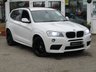 USED 2012 12 BMW X3 xDrive20d M Sport 5dr Step Auto [Prof Media] Finished in ALPINE WHITE with contrasting BLACK HEATED LEATHER. This BMW X3 is a comfortable and roomy family car that is easy to drive and comfortable. In short this is a sporty, spacious, and luxurious SUV. Features include Sat Nav, Pasrk Sensors, 19" Alloys, B/tooth, Heated Leather, Front Fogs and much more. Dealer serviced at 16327 miles and then at 23492 miles, 28593 miles, 44716 miles, 60208 miles, 66901 miles and at 73504 miles.