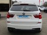 USED 2012 12 BMW X3 xDrive20d M Sport 5dr Step Auto [Prof Media] Finished in ALPINE WHITE with contrasting BLACK HEATED LEATHER. This BMW X3 is a comfortable and roomy family car that is easy to drive and comfortable. In short this is a sporty, spacious, and luxurious SUV. Features include Sat Nav, Pasrk Sensors, 19" Alloys, B/tooth, Heated Leather, Front Fogs and much more. Dealer serviced at 16327 miles and then at 23492 miles, 28593 miles, 44716 miles, 60208 miles, 66901 miles and at 73504 miles.