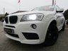 USED 2012 12 BMW X3 xDrive20d M Sport 5dr Step Auto [Prof Media] Finished in ALPINE WHITE with contrasting BLACK HEATED LEATHER. This BMW X3 is a comfortable and roomy family car that is easy to drive and comfortable. In short this is a sporty, spacious, and luxurious SUV. Features include Sat Nav, Pasrk Sensors, 19" Alloys, B/tooth, Heated Leather, Front Fogs and much more. Dealer serviced at 16327 miles and then at 23492 miles, 28593 miles, 44716 miles, 60208 miles, 66901 miles and at 73504 miles.