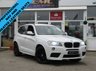 USED 2012 12 BMW X3 xDrive20d M Sport 5dr Step Auto [Prof Media] Finished in ALPINE WHITE with contrasting BLACK HEATED LEATHER. This BMW X3 is a comfortable and roomy family car that is easy to drive and comfortable. In short this is a sporty, spacious, and luxurious SUV. Features include Sat Nav, Pasrk Sensors, 19" Alloys, B/tooth, Heated Leather, Front Fogs and much more. Dealer serviced at 16327 miles and then at 23492 miles, 28593 miles, 44716 miles, 60208 miles, 66901 miles and at 73504 miles.
