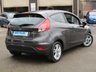 USED 2015 65 FORD FIESTA 1.2 ZETEC 3d 81 BHP Finished in Magnetic Grey METALLIC with contrasting GREY Cloth interior trim. This Fiesta is a small family 3 door car that you can really enjoy driving. Economical and cheap to run, stylish to look at and some great features. Specification includes, B/Tooth, Alloys, Air Con, Heated front Screen and much more, makes this a must for the first time driver or small family. Dealer serviced at 8035 miles, 16304 miles, 23966 miles, 34000 miles, 41774 miles and on arrival at 49948 miles.