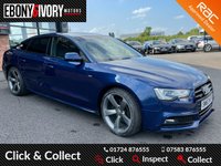 USED 2014 63 AUDI A5 2.0 SPORTBACK TDI QUATTRO BLACK EDITION S/S 5d 175 BHP FULLY SERVICED+1 YEAR MOT+BREAKDOWN COVER