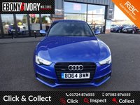 USED 2014 64 AUDI A5 2.0 TDI QUATTRO BLACK EDITION 2d 175 BHP FANTASTIC EXAMPLE+FULLY SERVICED+1 YEAR MOT+BREAKDOWN COVER