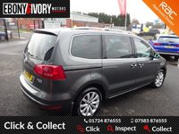 USED 2014 14 VOLKSWAGEN SHARAN 2.0 SEL TDI BLUEMOTION TECHNOLOGY DSG 5d 175 BHP FULLY SERVICED + 1 YEAR MOT