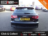 USED 2015 15 AUDI A3 2.0 TDI S LINE 5d 148 BHP FANTASTIC EXAMPLE+FULLY SERVICED+1 YEAR MOT+BREAKDOWN COVER