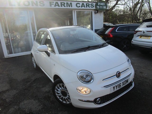 2016 16 Fiat 500 1.2 LOUNGE 3d 69 BHP NEW SHAPE *FULL LEATHER*