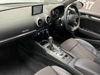 USED 2018 68 AUDI A3 1.0 SPORTBACK TFSI BLACK EDITION 5d 114 BHP RARE AUTO BLACK EDITION + FUL NAV & APPLE PLAY
