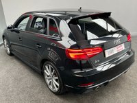 USED 2018 68 AUDI A3 1.0 SPORTBACK TFSI BLACK EDITION 5d 114 BHP RARE AUTO BLACK EDITION + FUL NAV & APPLE PLAY