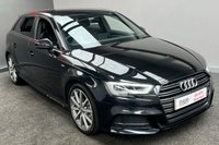 USED 2018 68 AUDI A3 1.0 SPORTBACK TFSI BLACK EDITION 5d 114 BHP RARE AUTO BLACK EDITION + FUL NAV & APPLE PLAY