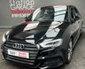 USED 2018 68 AUDI A3 1.0 SPORTBACK TFSI BLACK EDITION 5d 114 BHP RARE AUTO BLACK EDITION + FUL NAV & APPLE PLAY